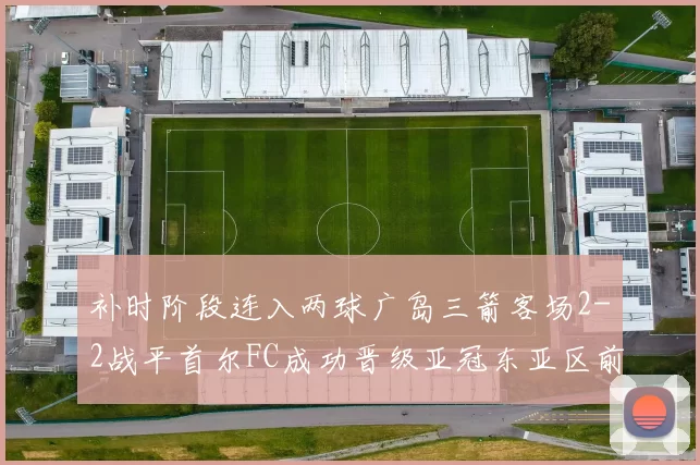补时阶段连入两球广岛三箭客场2-2战平首尔FC成功晋级亚冠东亚区前四